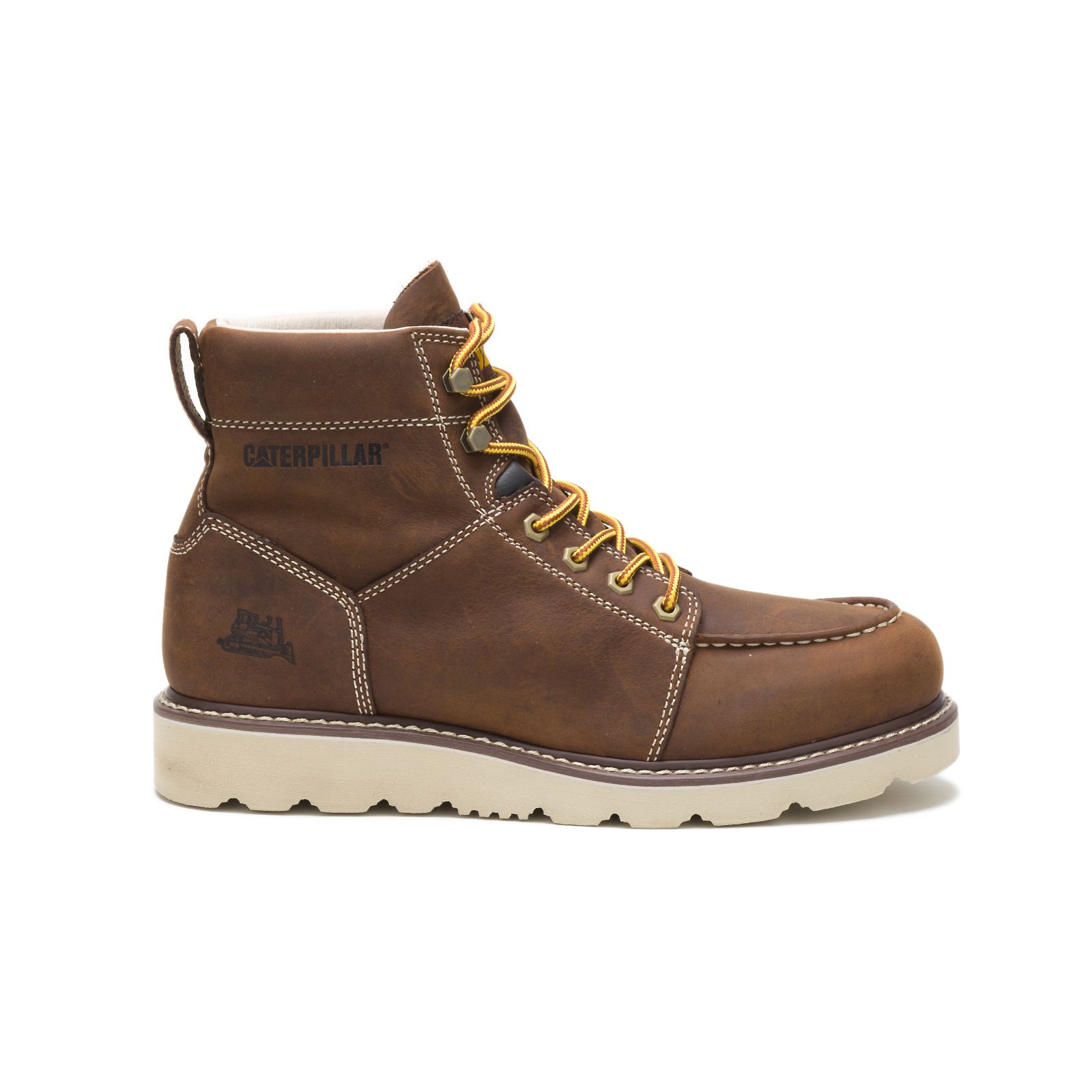 Caterpillar Tradesman - Mens Work Boots - Chocolate Brown - NZ (640NOUXVG)